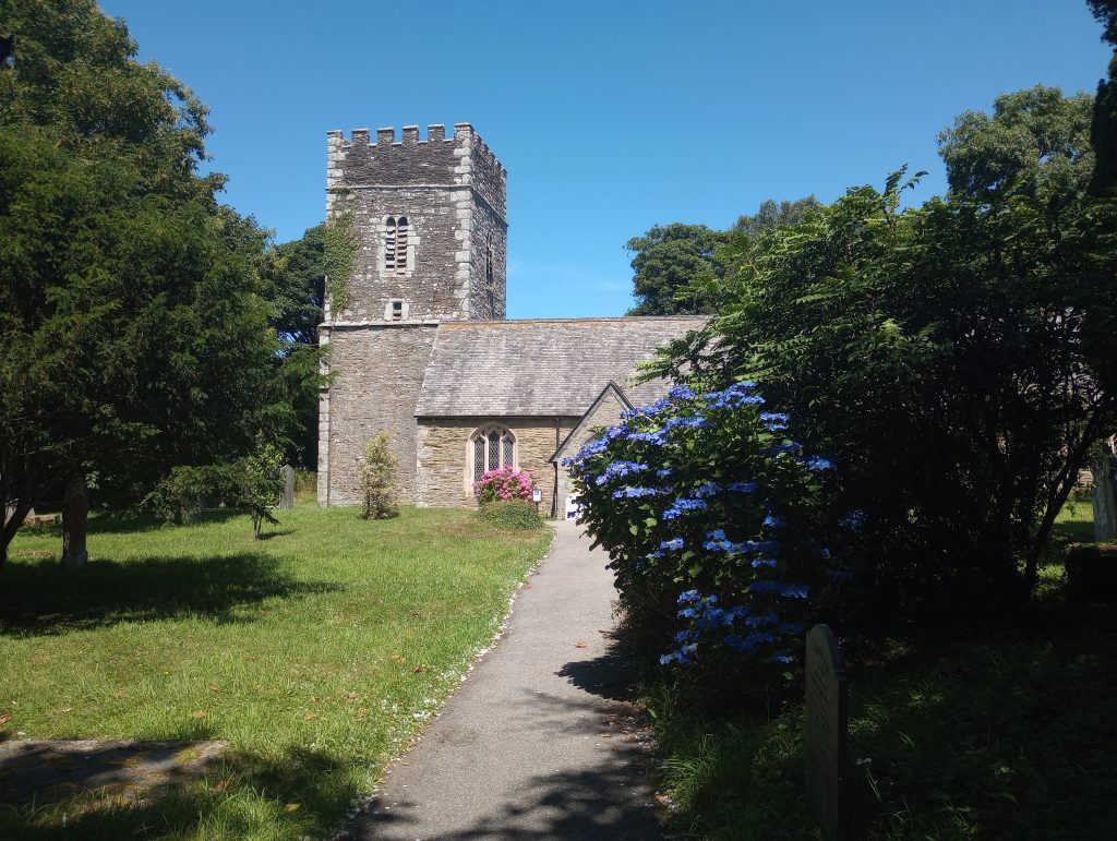 St Philleigh Church from the gate